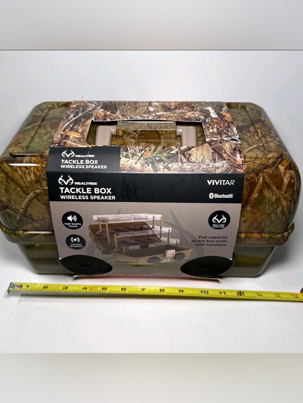 Realtree Camo Tackle Box Bluetooth Wireless Speaker - Camouflage